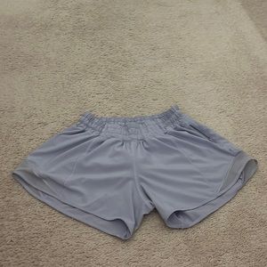 Light purple LULULEMON hotty hot shorts!!!